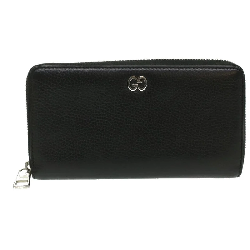 Gucci Long Wallet Leather Black