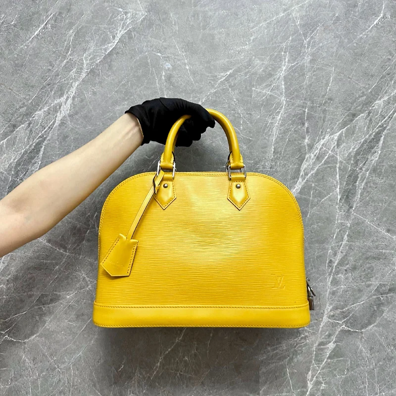 LV Alma PM EPI Leather Yellow SHW