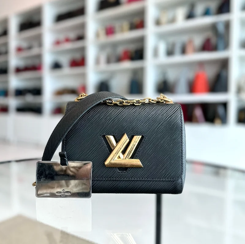 Louis Vuitton LV Twist PM EPI Leather Noir Black GHW