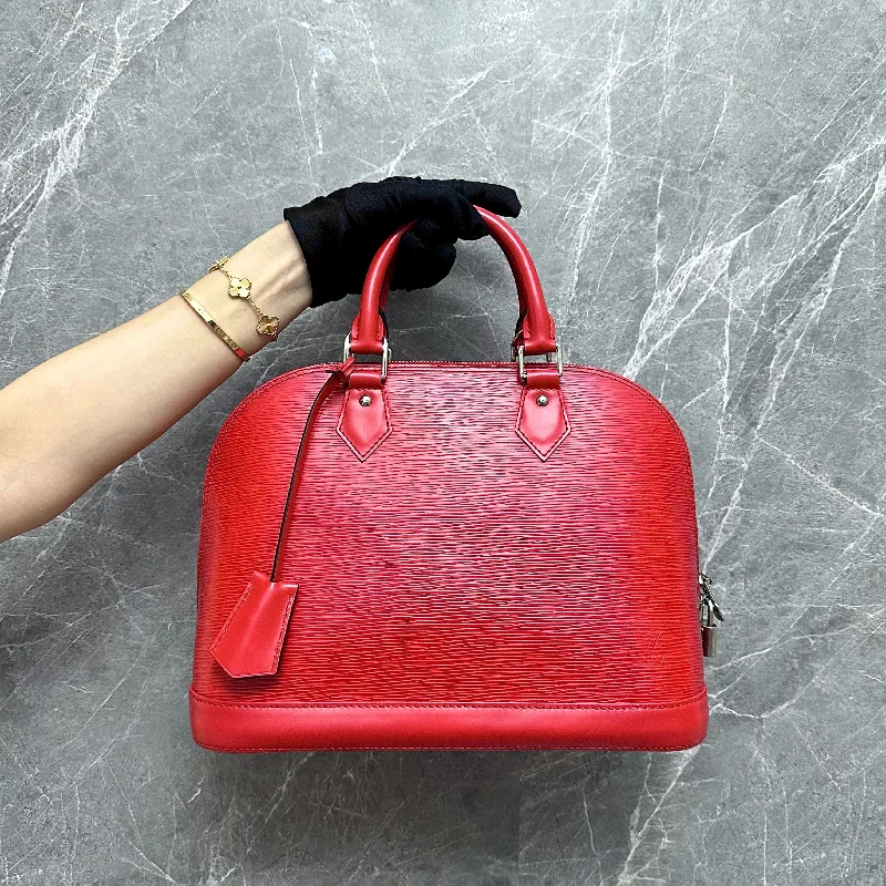 LV Alma PM EPI Leather Red SHW