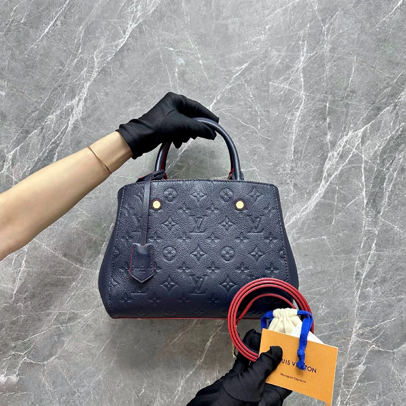 *Like New* LV Montaigne BB Top Handle Calfskin Monogram Empreinte