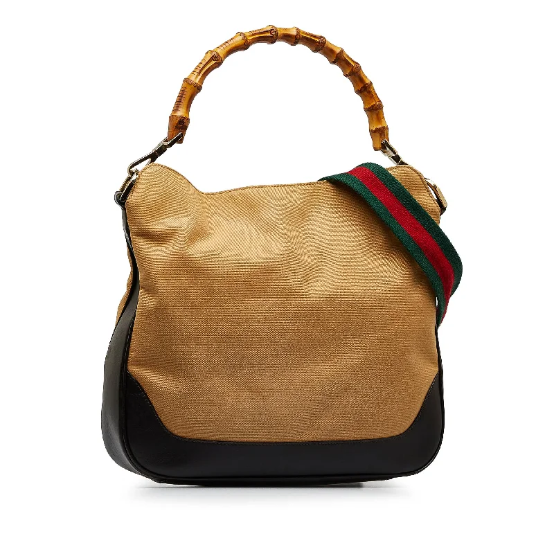 Gucci Bamboo Web Satchel (67Artc)