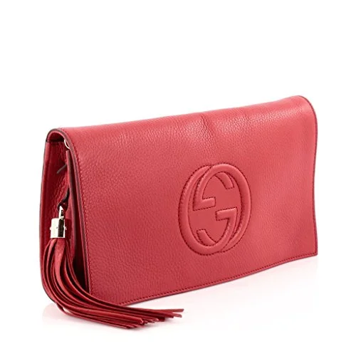 Gucci Soho Leather Envelope Clutch With Tassel