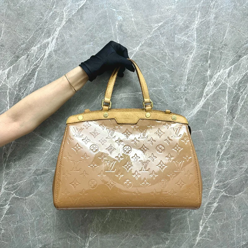 LV Brea PM Vernis Beige Patent Leather