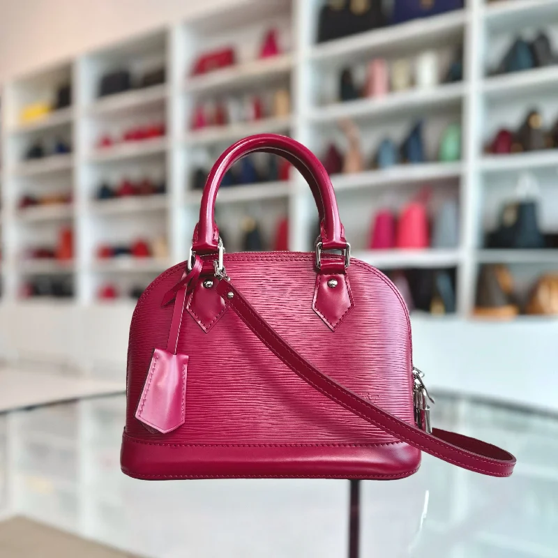 LV Alma BB EPI Leather Plum SHW Louis Vuitton