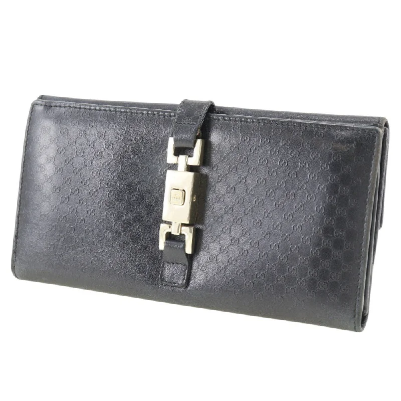 GUCCI Long Wallet Purse 035.2031.2134 leather black unisex(Unisex) Used