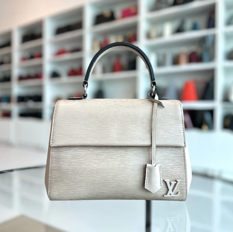 Louis Vuitton LV Cluny MM EPI Leather Beige Shoulder Bag