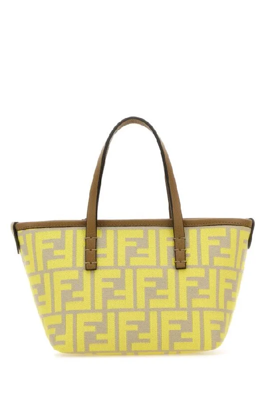 Fendi Women Embroidered Fabric Mini Roll Handbag