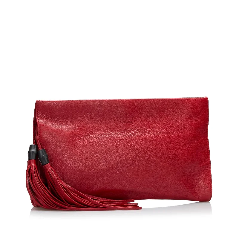 Gucci Bamboo Tassel Clutch Bag (37934)