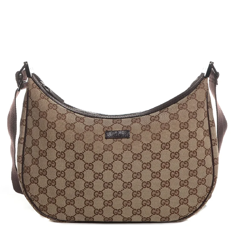 Gucci GG Monogram Half Moon Crescent Messenger Bag