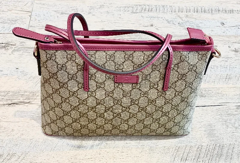 GUCCI GG SMALL ZIP TOTE BAG