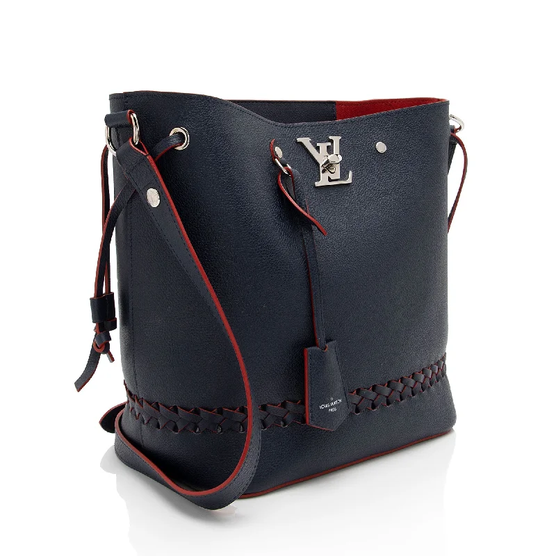 Louis Vuitton Calfskin Braided Lockme Bucket Bag (bMf3Q3)