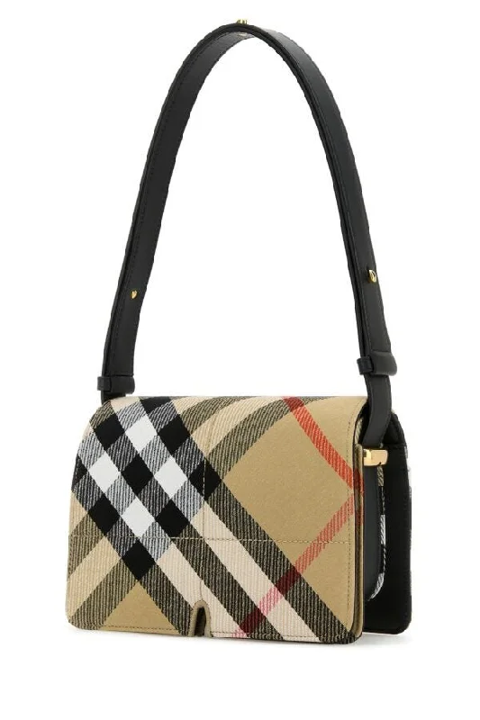 Burberry Woman Printed Canvas Snip Shoulder Bag