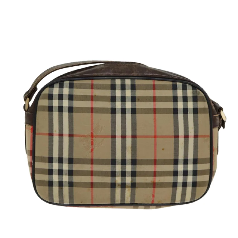 BURBERRYSs Nova Check Shoulder Bag Canvas Beige  ep4667