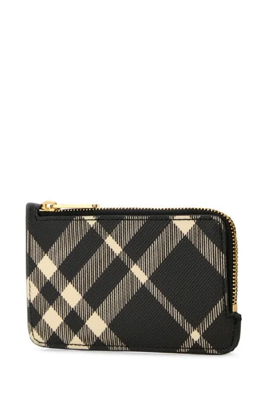 Burberry Woman Printed Canvas Check Card Holder