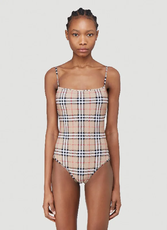 Burberry Women Check Swimsuit