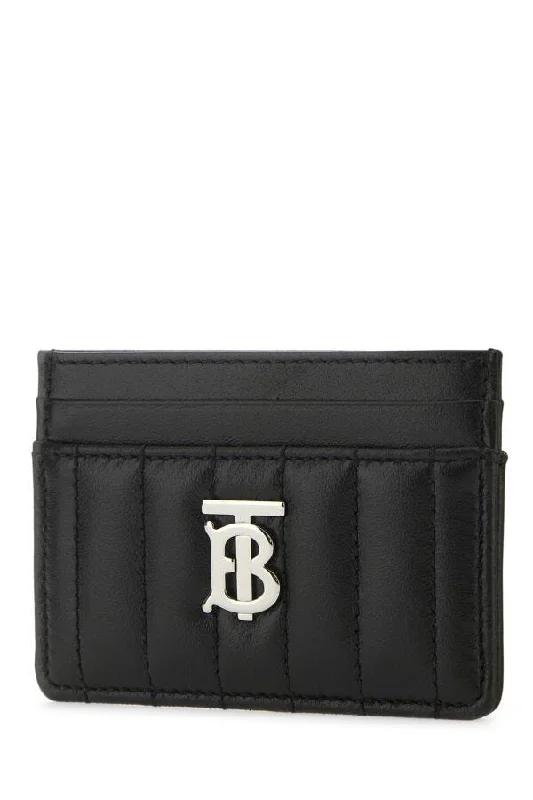 Burberry Woman Black Leather Lola Card Holder