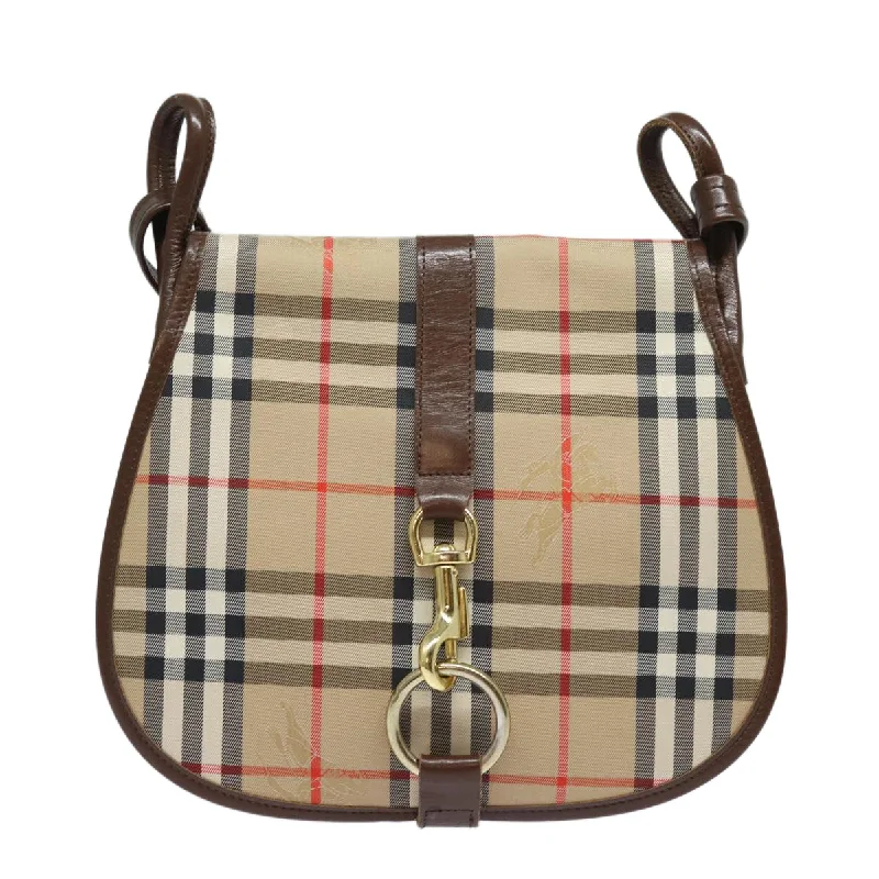 BURBERRYSs Nova Check Shoulder Bag Canvas Beige  ep4701