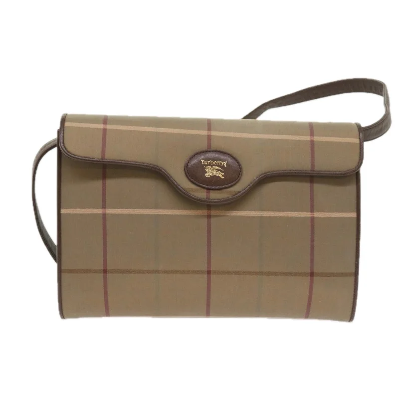 BURBERRYSs Nova Check Shoulder Bag Canvas Beige  th4069