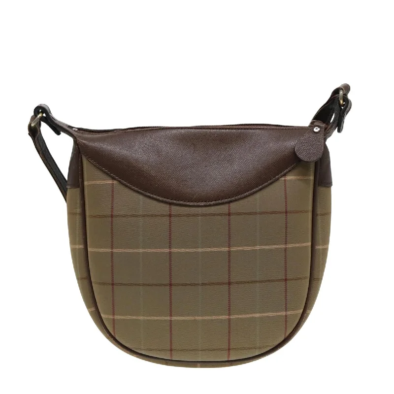 BURBERRYSs Nova Check Shoulder Bag Canvas Beige Brown  bs15807