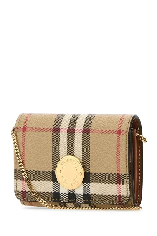 Burberry Woman Printed Canvas Card Holder