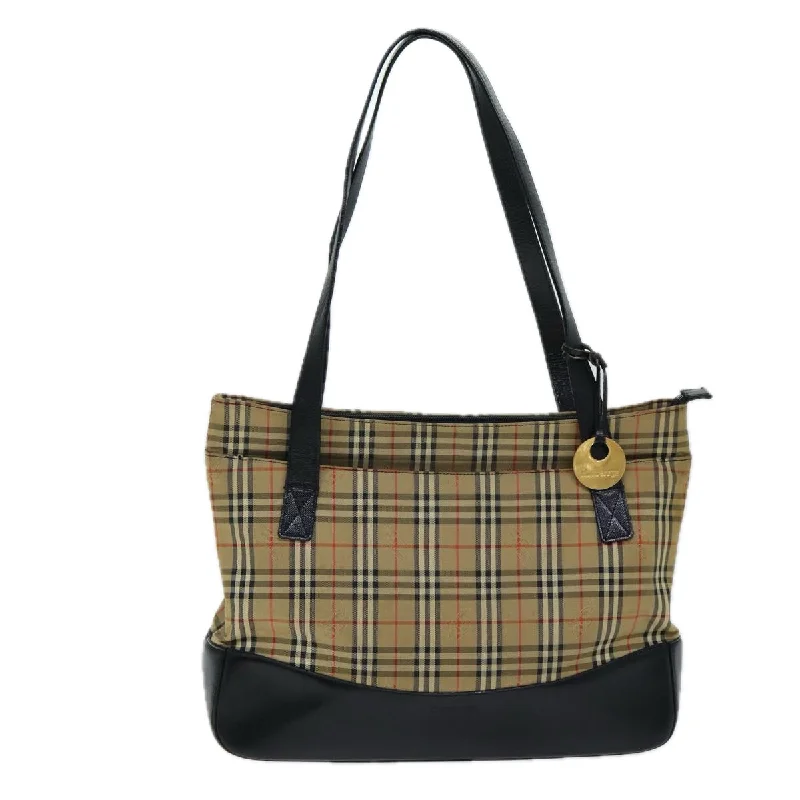 BURBERRYSs Nova Check Tote Bag Canvas Beige  ep4691