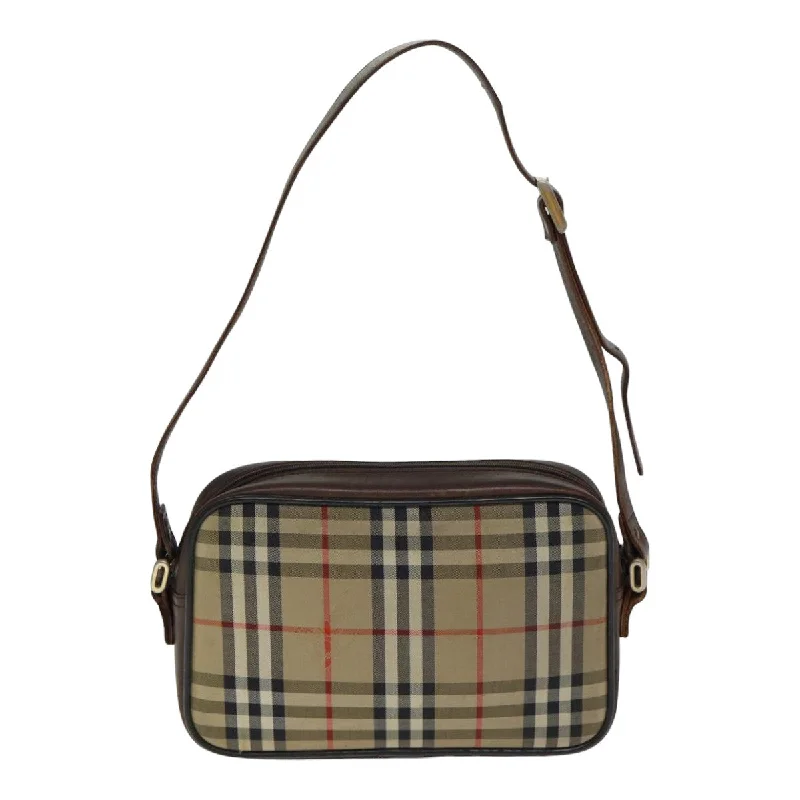 BURBERRYSs Nova Check Shoulder Bag Canvas Beige  mr273