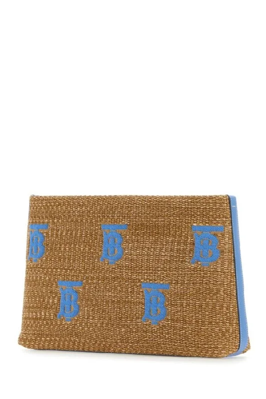 Burberry Woman Raffia Pouch