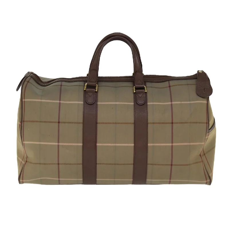 BURBERRYSs Nova Check Boston Bag Canvas Beige  bs14513