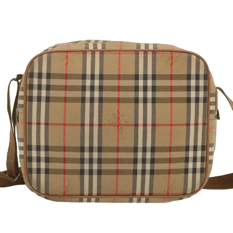 BURBERRYSs Nova Check Shoulder Bag Canvas Beige  bs12602