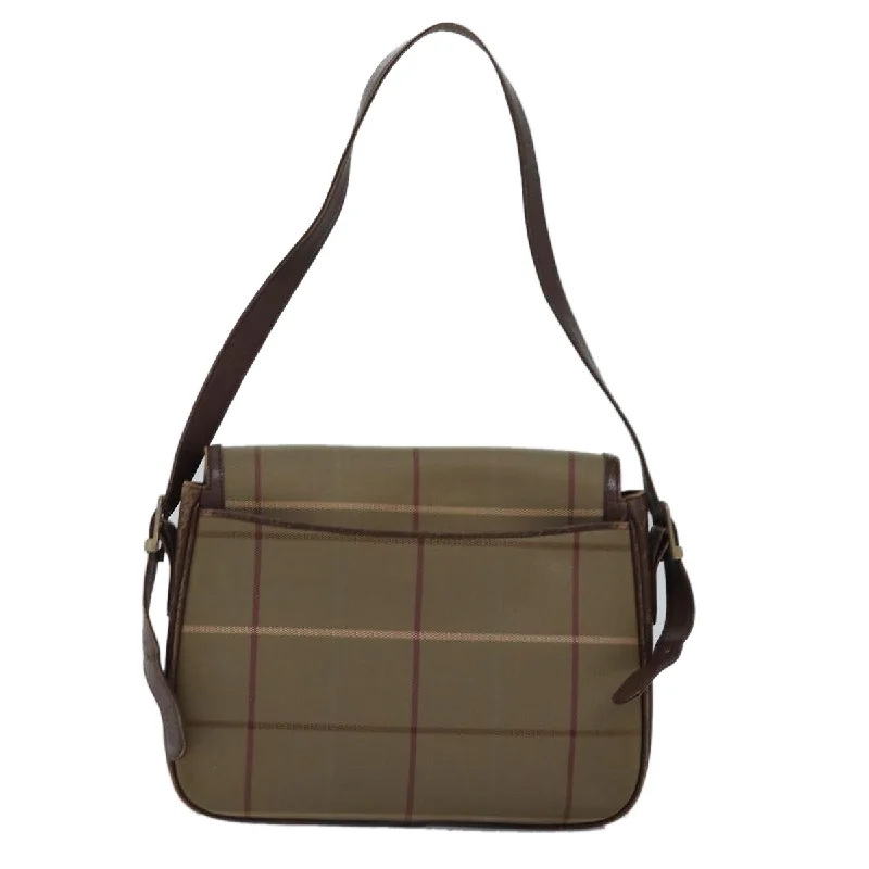 BURBERRYSs Nova Check Shoulder Bag Canvas Beige Brown  ep4359