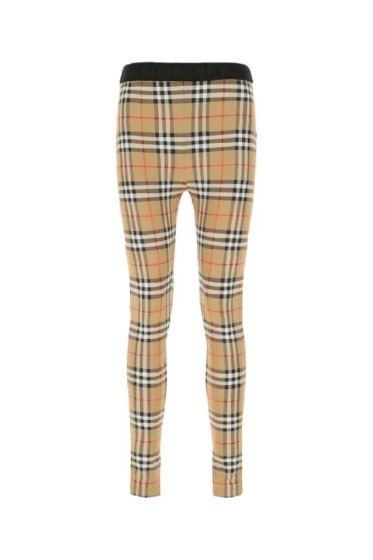 Burberry Woman Printed Stretch Nylon Leggings