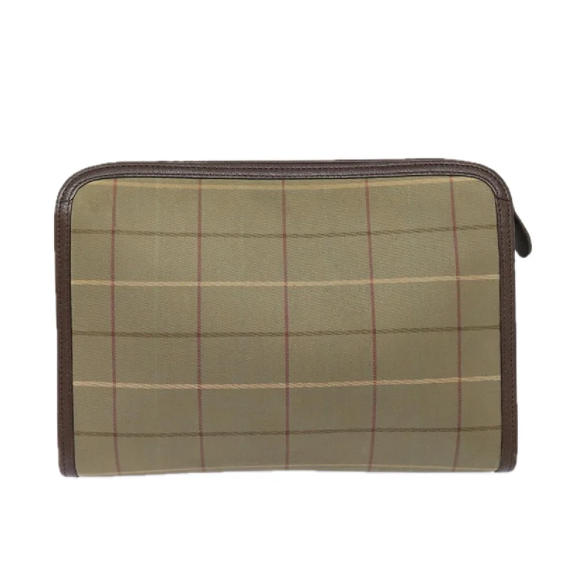 BURBERRYSs Nova Check Clutch Bag Canvas Beige  bs15676