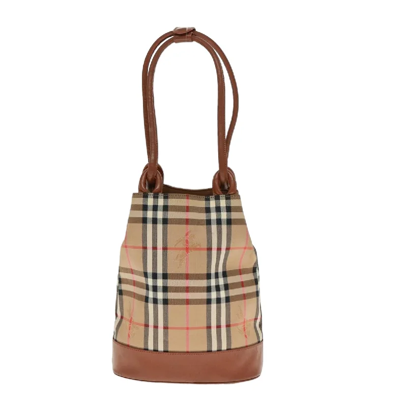 BURBERRYSs Nova Check Shoulder Bag Canvas Beige Brown  ep4505