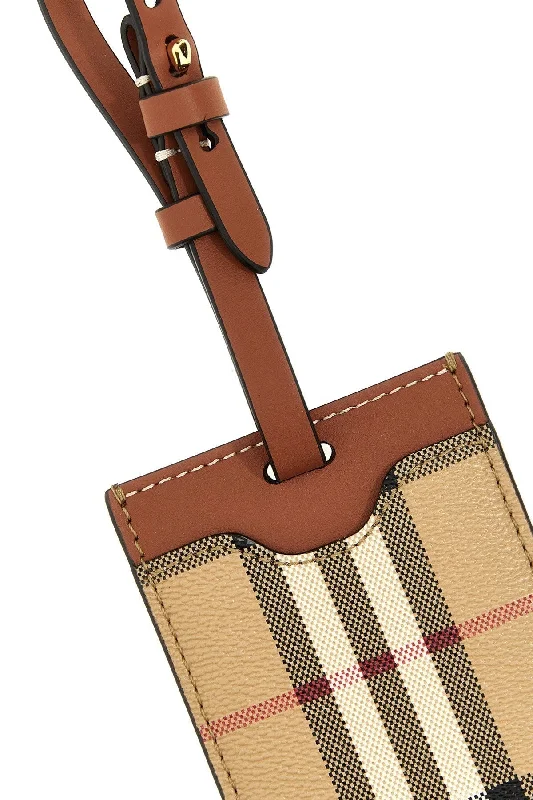 Burberry Women Check Suitcase Tag