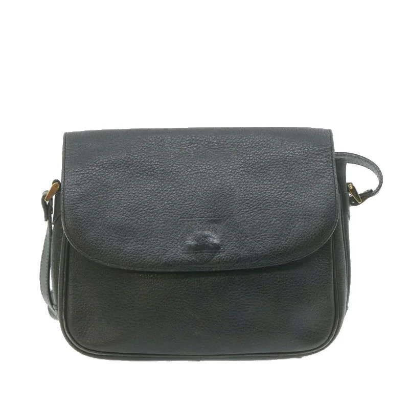 BURBERRYSs Nova Check Shoulder Bag Leather Black  am636g