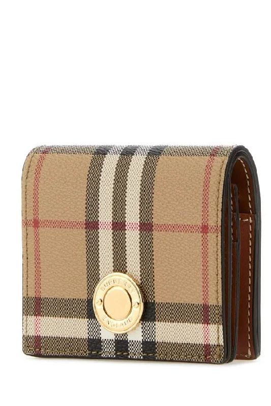 Burberry Woman Printed Canvas Small Wallet