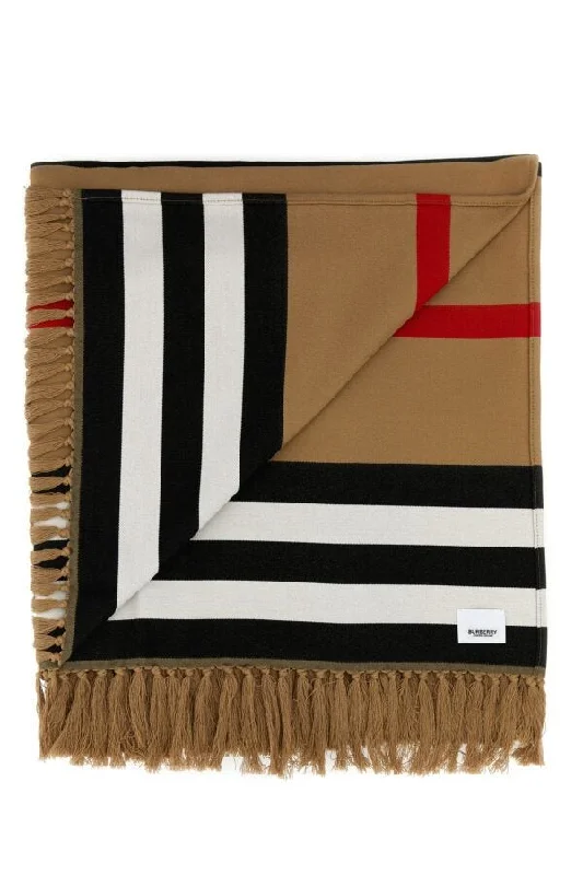 Burberry Unisex Embroidered Cotton Blanket