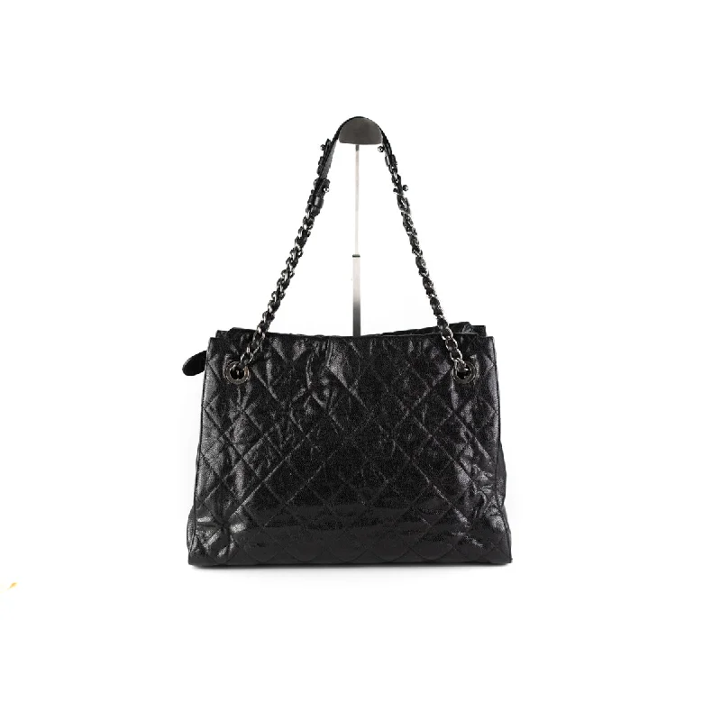 Chanel Caviar Crave Leather Tote Black