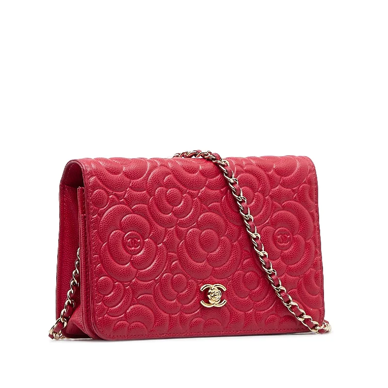 Chanel Camellia Wallet On Chain (5X0v3l)