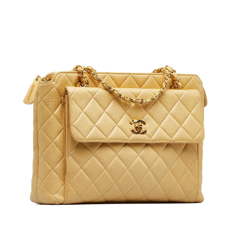 Chanel Caviar Front Pocket Shoulder Bag (pwata3)