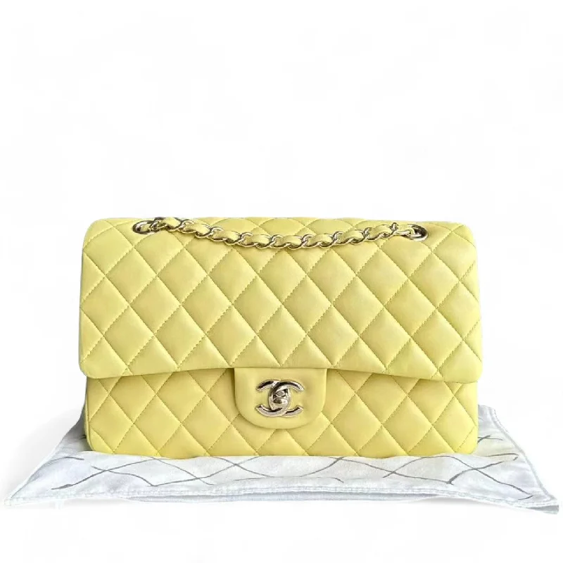 Chanel Classic Flap Medium - 25CM Quilted Lambskin Yellow Gold Hardware Series 24