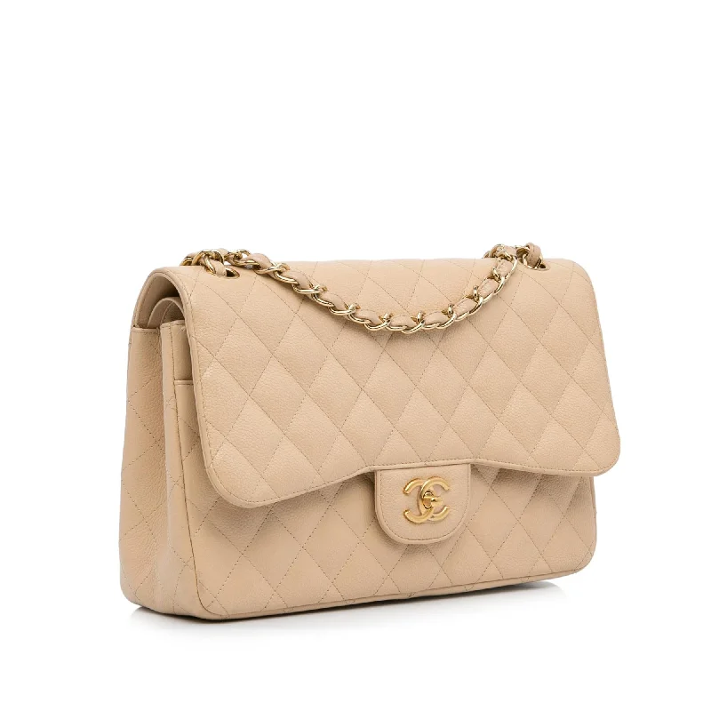 Chanel Jumbo Classic Caviar Double Flap (hLLhcE)