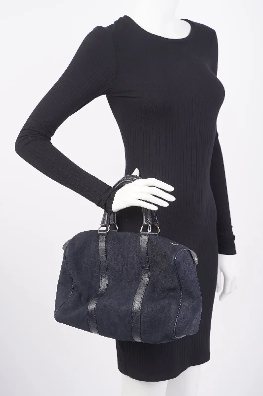 Christian Dior Boston Bag Navy Technical Fabric