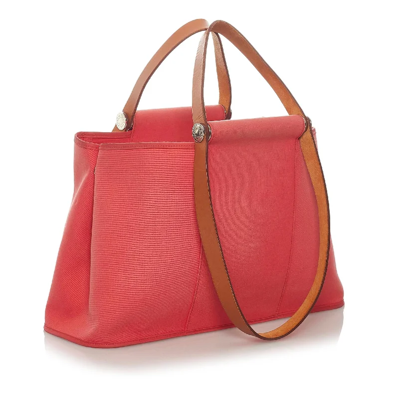 Hermes Cabag Elan Canvas Satchel (SHG-28864)