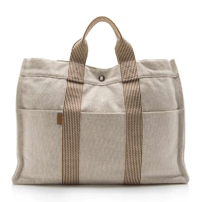 Hermes Canvas Herline MM Tote (SHF-14176)