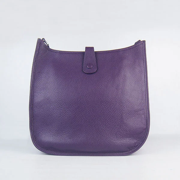 Hermes Evelyne I handbag H6309 purple silver