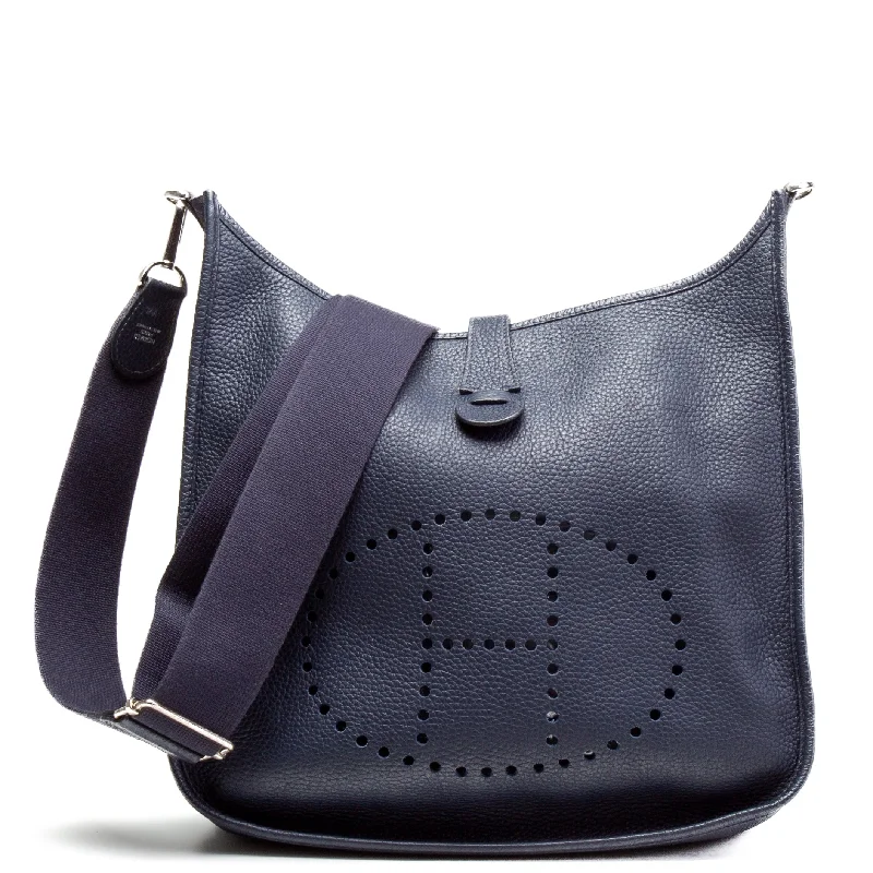 HERMES Togo Evelyne III 29 PM - Blue Navy