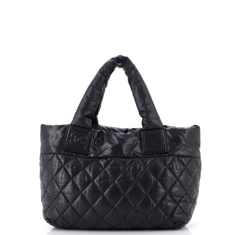 Coco Cocoon Reversible Tote Quilted Nylon Small