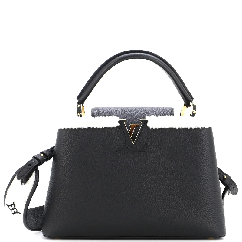 Capucines Bag Leather with Shearling BB